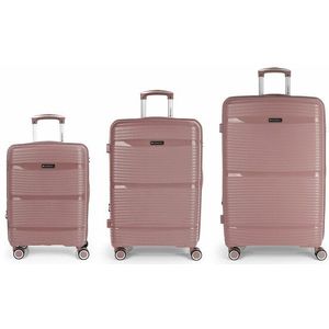 Gabol Akane 4 Roll Suitcase Set 3st. rosa
