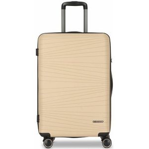 Franky Dallas 3.0 4-wiel trolley M 65 cm met rekbare vouw beige