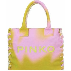 PINKO Beach Schoudertas 39 cm lime-rosa
