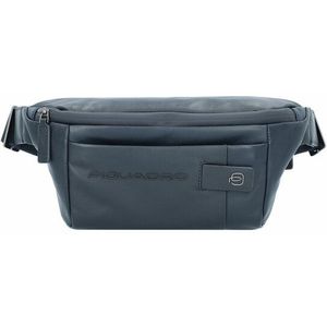 Piquadro Urban heuptasje leer 32 cm midnight blue