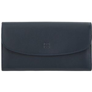 DuDu Kleurrijke Gandia Portemonnee RFID Leer 19 cm  blauw