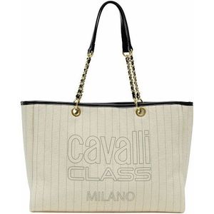 Cavalli Class Vale Shopper Tas 40 cm natural striped-black