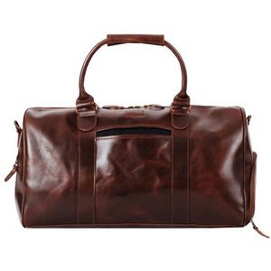 Buckle & Seam Collin Weekender reistas Leer 48 cm brown