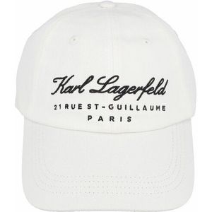 Karl Lagerfeld 21 Rue St. Guillaume Baseball Cap 26 cm off white