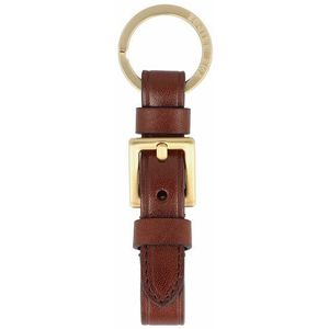 The Bridge Duccio Sleutelhanger Leer 8 cm brown-gold