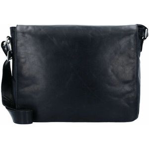 Leonhard Heyden Cambridge Messenger Leder 38 cm Laptopcompartiment schwarz