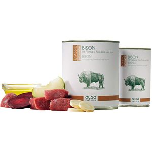 alsa-nature Bizon met pastinaak, rode bieten & appel,  800 g, Aantal: 6 x 800 g