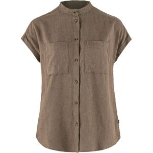 Fjällräven T-shirt Övik Hemp Shirt W SS, suede brown, Maat: XS