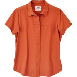 Fjällräven Dames T-Shirt High Coast Lite Shirt SS W, rood, Maat: XS