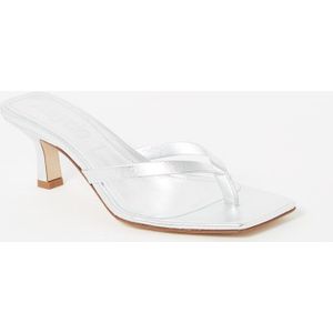 Aeyde Wilma sandalette van leer met metallic finish