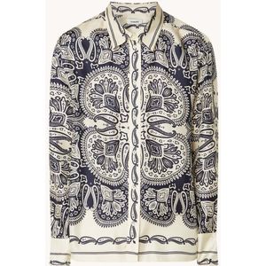 Sandro Blouse van zijde met paisley dessin