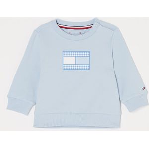 Tommy Hilfiger Sweater van biologisch katoen met logoprint