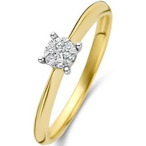 Diamond Point Gouden ring 0.10 ct diamant Enchanted