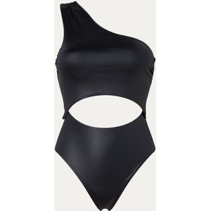 Seafolly Soleil one shoulder badpak met glanzende finish