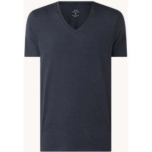 Armani Exchange T-shirt van pima katoen met V-hals