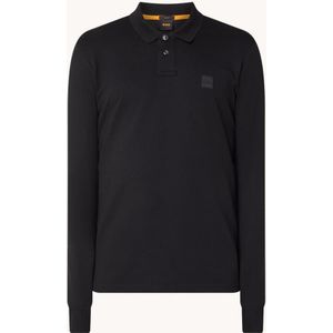 BOSS Slim Fit Polo Passerby met Logo Black