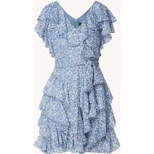 Ralph Lauren Mini jurk met strikceintuur en bloemenprint