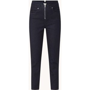 ba&sh Anzo high waist slim fit cropped jeans met donkere wassing