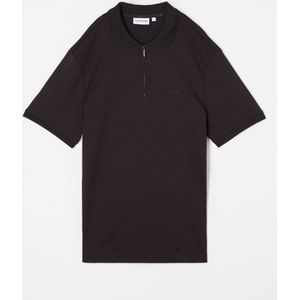 Calvin Klein Regular fit polo met logo en halve rits