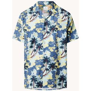 PS Paul Smith Regular fit overhemd in lyocellblend met tropische print