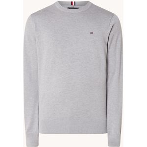 Tommy Hilfiger Fijngebreide pullover in biologische katoenblend