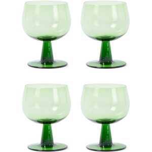 HKliving The Emeralds wijnglas set van 4