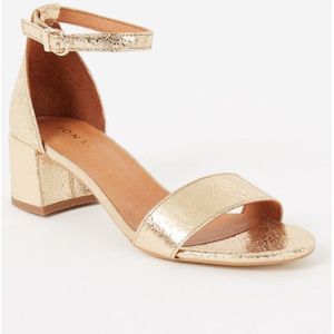 Jonak Verdi sandalette van leer met metallic finish