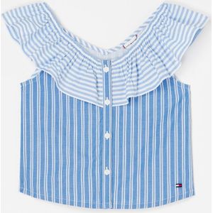 Tommy Hilfiger Mouwloze top met streepprint en volant