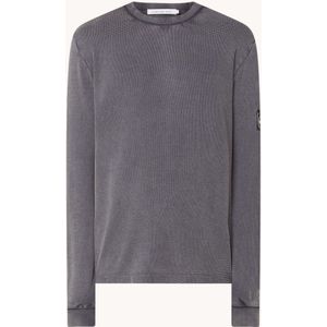 Calvin Klein Sweater met structuur en logo