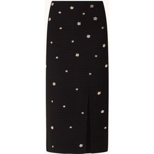 Sandro Midi rok met split en strass