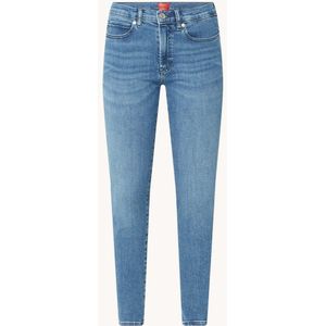HUGO BOSS High waist skinny cropped jeans met medium wassing