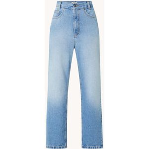 Sandro High waist loose fit cropped jeans met steekzakken