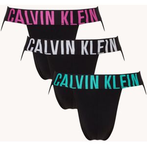 Calvin Klein Intense Power jockstrap slip met logoband in 3-pack