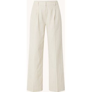 Moss Copenhagen Jonalyn mid waist straight fit pantalon in linnenblend