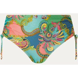 PrimaDonna Celaya high waisted bikinislip met rijgdetail en paisley dessin