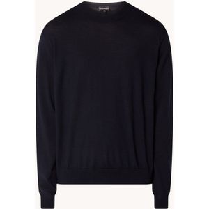 Emporio Armani Fijngebreide pullover van scheerwol