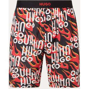 HUGO BOSS Flames pyjamabroek met logoprint