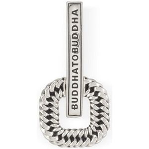 Buddha to Buddha Chain Logo enkele oorsteker van zilver