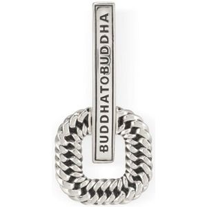 Buddha to Buddha Chain Logo enkele oorsteker van zilver