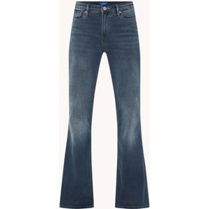 Denham High waist flared jeans met verwassen afwerking