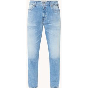 Replay Sandot tapered jeans met lichte wassing