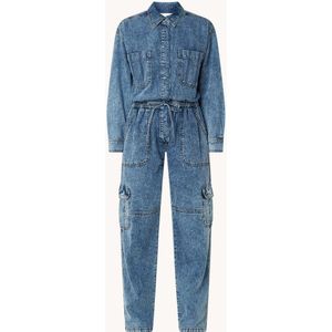 Co'Couture Tapered fit jumpsuit van denim met steekzakken