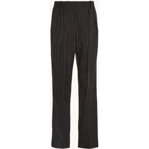 Tommy Hilfiger High waist straight fit pantalon met streepprint