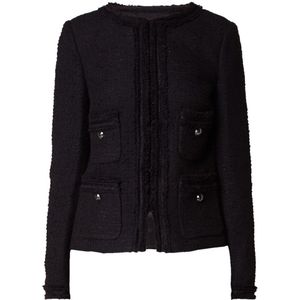 L.K.Bennett Charlee blazer van bouclé met knoopdetail