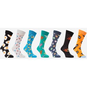 Happy Socks Seven Days sokken met print in 7-pack giftbox