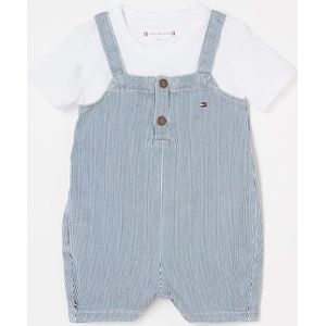 Tommy Hilfiger Babyset van denim met logo 2-delig