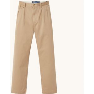 Ralph Lauren Straight fit cropped chino met plooidetail