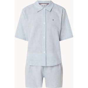 Tommy Hilfiger Pyjamaset in linnenblend met streepprint