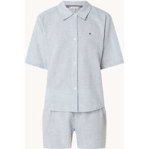 Tommy Hilfiger Pyjamaset in linnenblend met streepprint