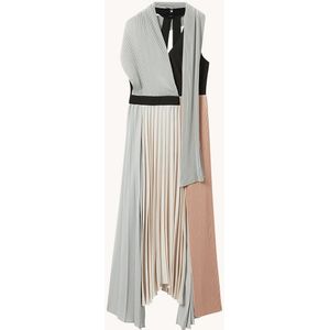 Reiss Zadie maxi jurk met plooi detail en sjaalkraag